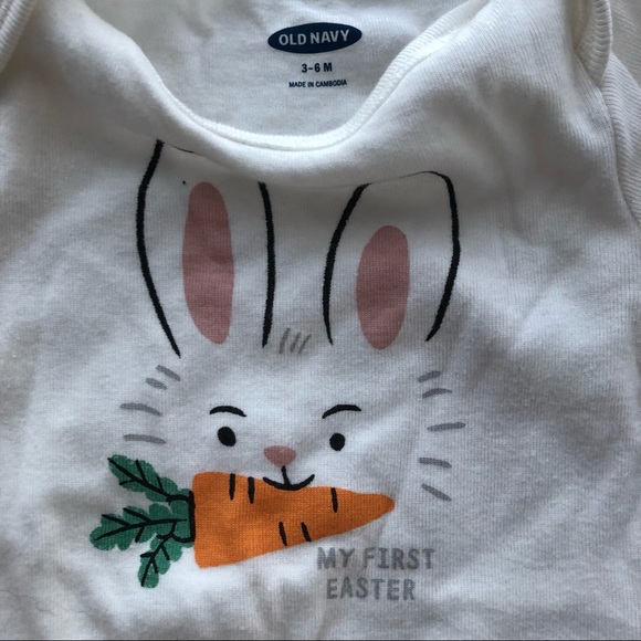 Onsie bundle 3-6 month My first Easter and NWT purple onesie - Picture 3 of 3